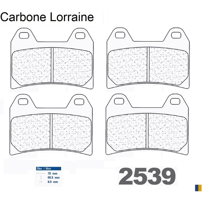 Carbone Lorraine front racing brake pads for Ducati 748 R 2000 Carbone Lorraine front racing brake pads for Ducati 748 R 2000