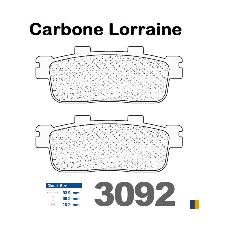 Pastiglie freno Carbone Lorraine tipo 3092 MSC