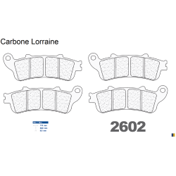 Plaquettes Carbone Lorraine de frein avant - Victory 1731 Vision 2008-2017