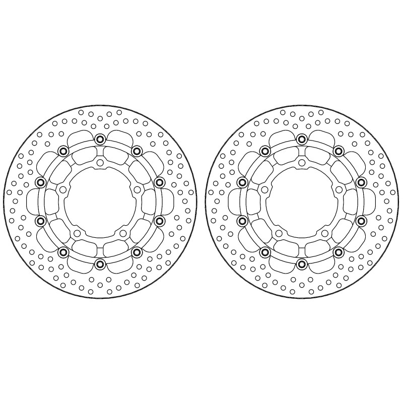 2 Disques de frein avant rond MOTO MASTER - Honda CBR 650 R ABS 2020-2025 2 Disques de frein avant rond MOTO MASTER - Honda CBR 650 R ABS 2020-2025