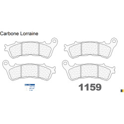 Pastiglie freno anteriore Carbone Lorraine per Honda XL 1000 Varadero Travel ABS 2005-2013