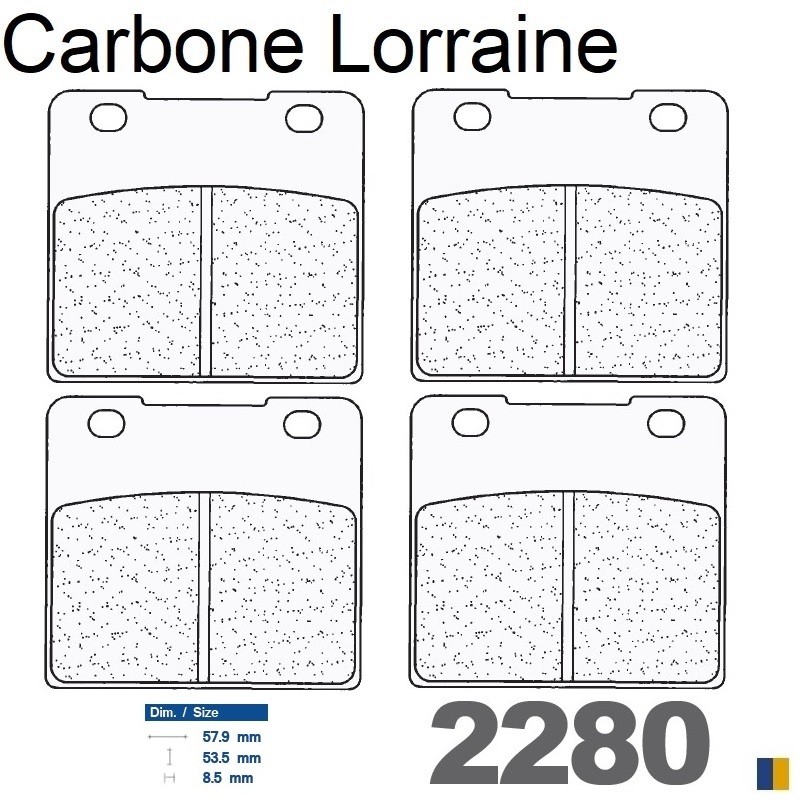 Carbone Lorraine Bremsbeläge vorne - Suzuki VS 1400 GL Intruder (VX51L) 1987-2004