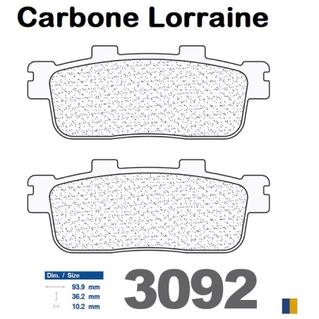 Pastillas de freno delanteras Carbone Lorraine para Sym GTS 125 Joymax 2006-2009