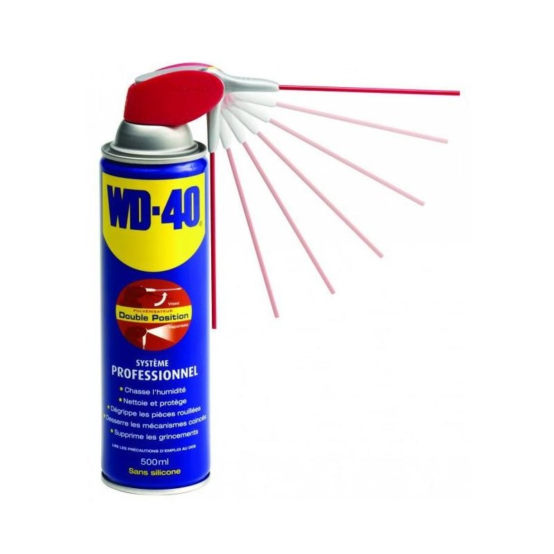 Spray multi-fonction WD-40 500 ml double position
