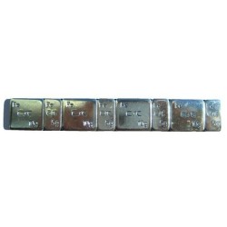 Masse d'équilibrage à coller chromée