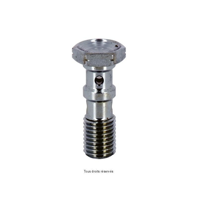 Vis acier chromée pour double banjo M10x1.25
