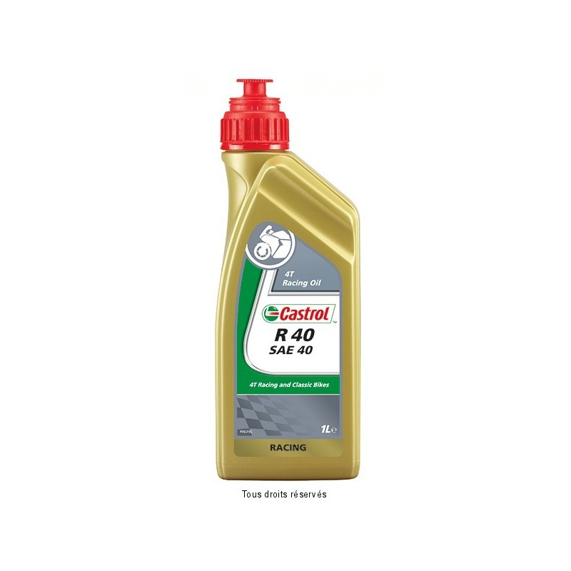 Huile Castrol R 40 SAE40 Ricin 1 litre Huile Castrol R 40 SAE40 Ricin 1 litre