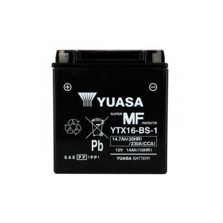 Batterie YUASA type YTX16-BS-1