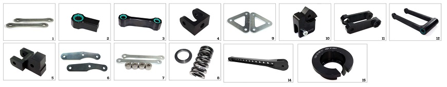 Lowering/raising kits